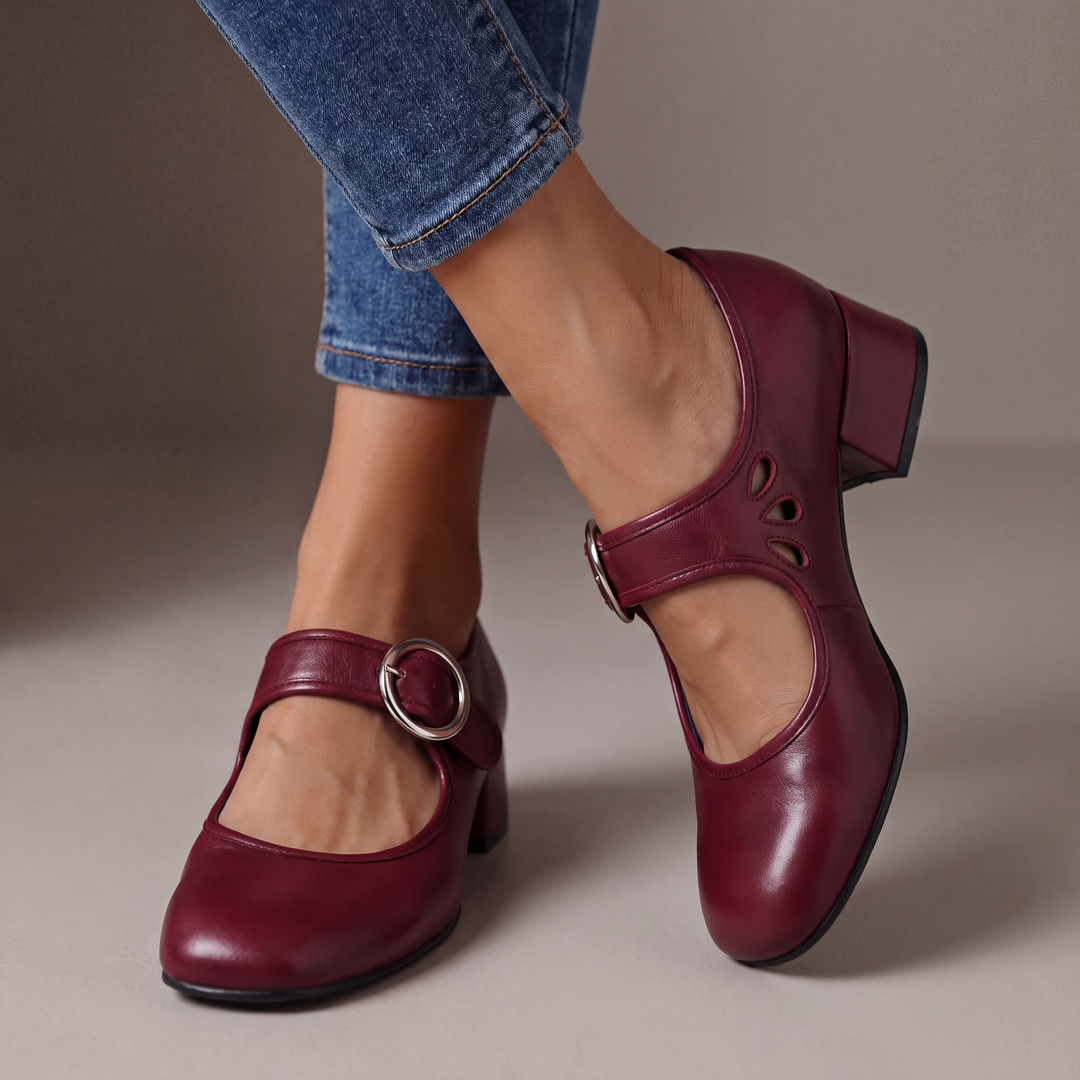 Mildred – Block Heel Mary Jane Shoes