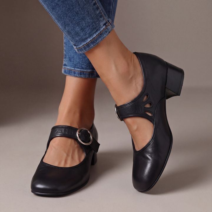 Mildred – Block Heel Mary Jane Shoes
