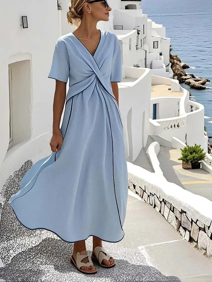 Lou | Elegant Striped Maxi Dress