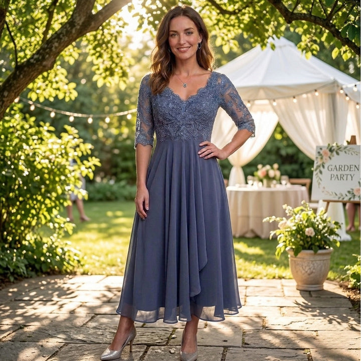 Zinnia | Elegant Lace Midi Dress