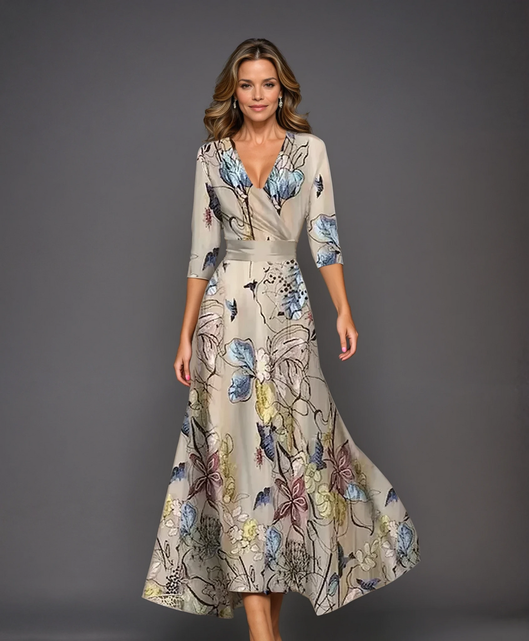 Ondina | Chic Dress with Floral Print