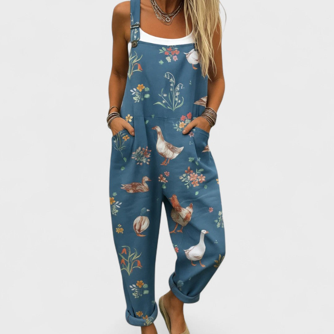 Ilse | Women's Artisan Jumpsuit with Straps
