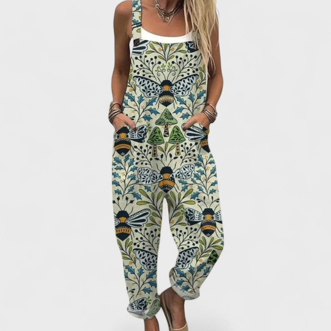 Ilse | Women's Artisan Jumpsuit with Straps