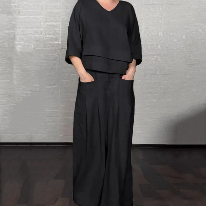 Roxie | Relaxed Linen-Cotton Two-Piece Set