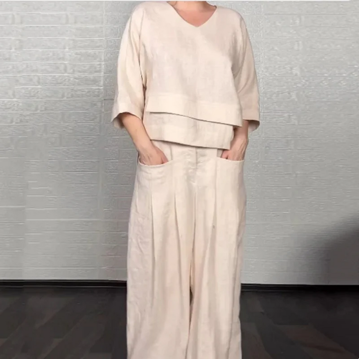 Roxie | Relaxed Linen-Cotton Two-Piece Set