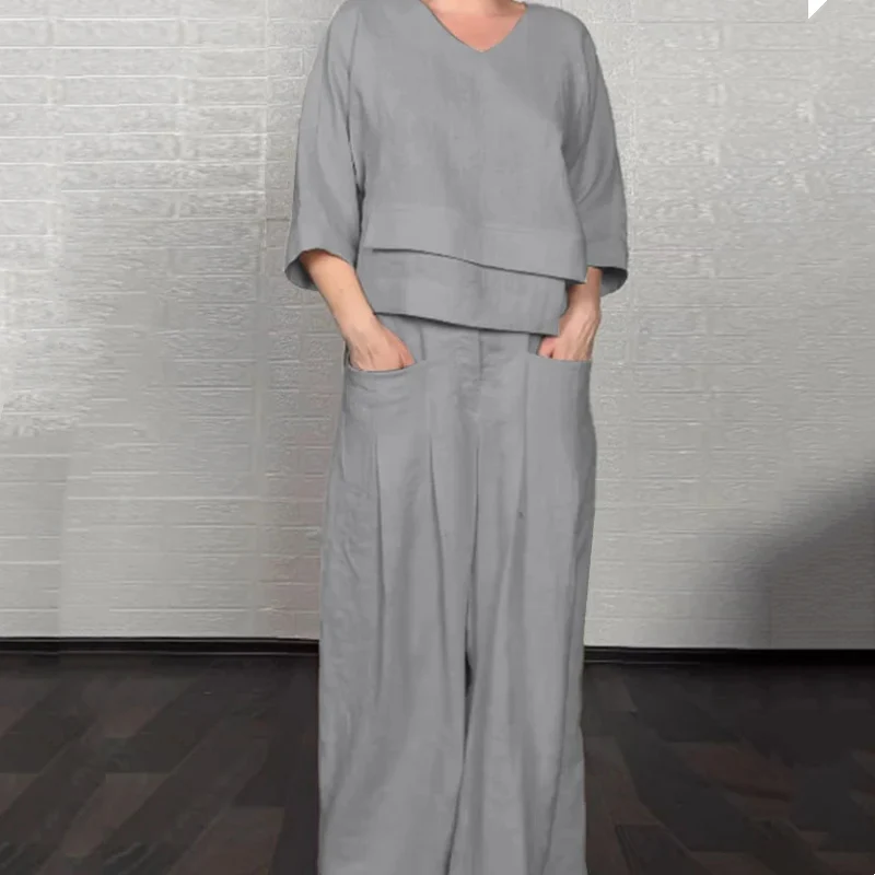 Roxie | Relaxed Linen-Cotton Two-Piece Set