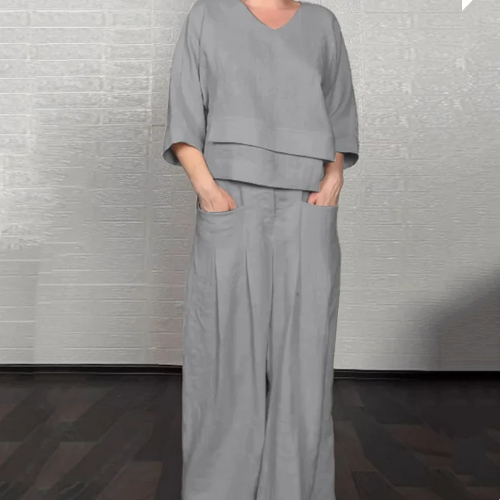Roxie | Relaxed Linen-Cotton Two-Piece Set