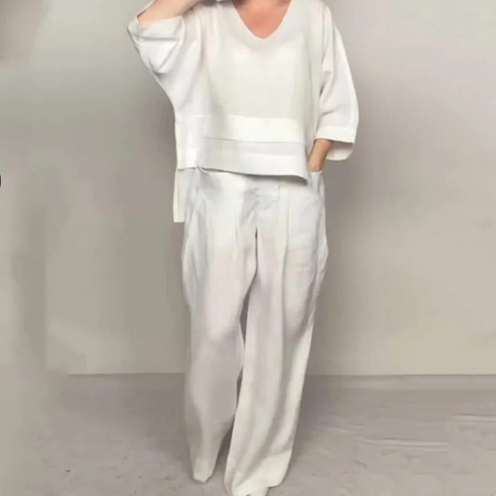 Roxie | Relaxed Linen-Cotton Two-Piece Set