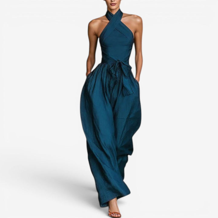 Hollis – Halter Neck Wide-Leg Jumpsuit