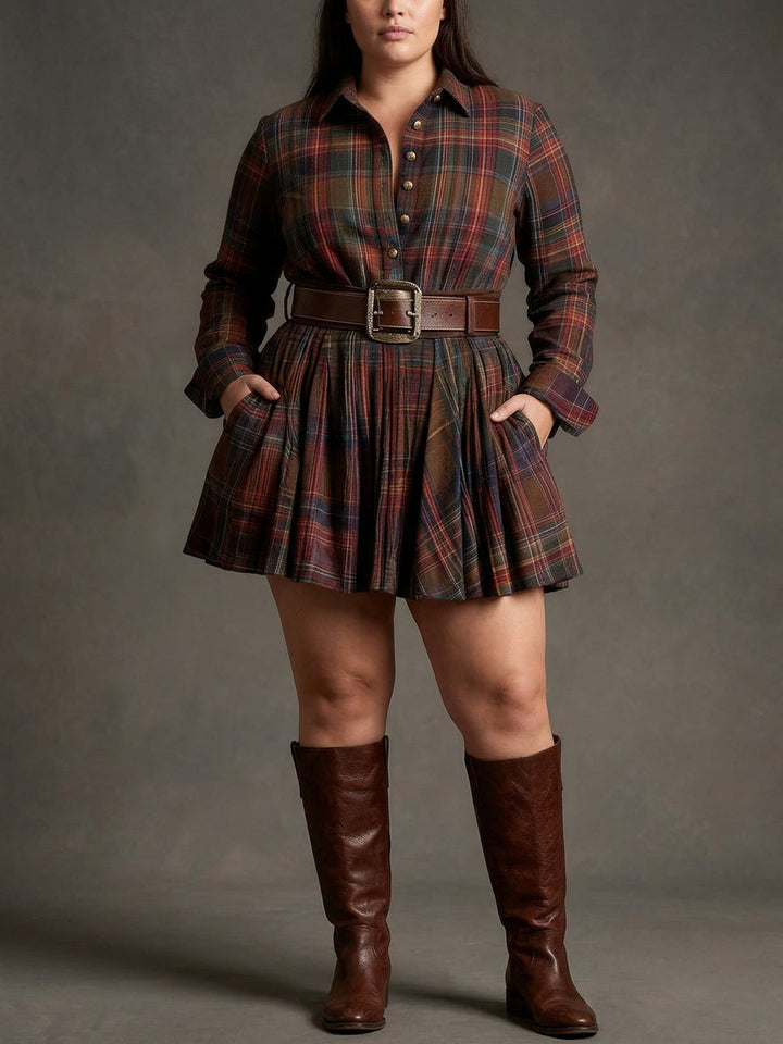 Julia | Checked Mini with Matching Belt