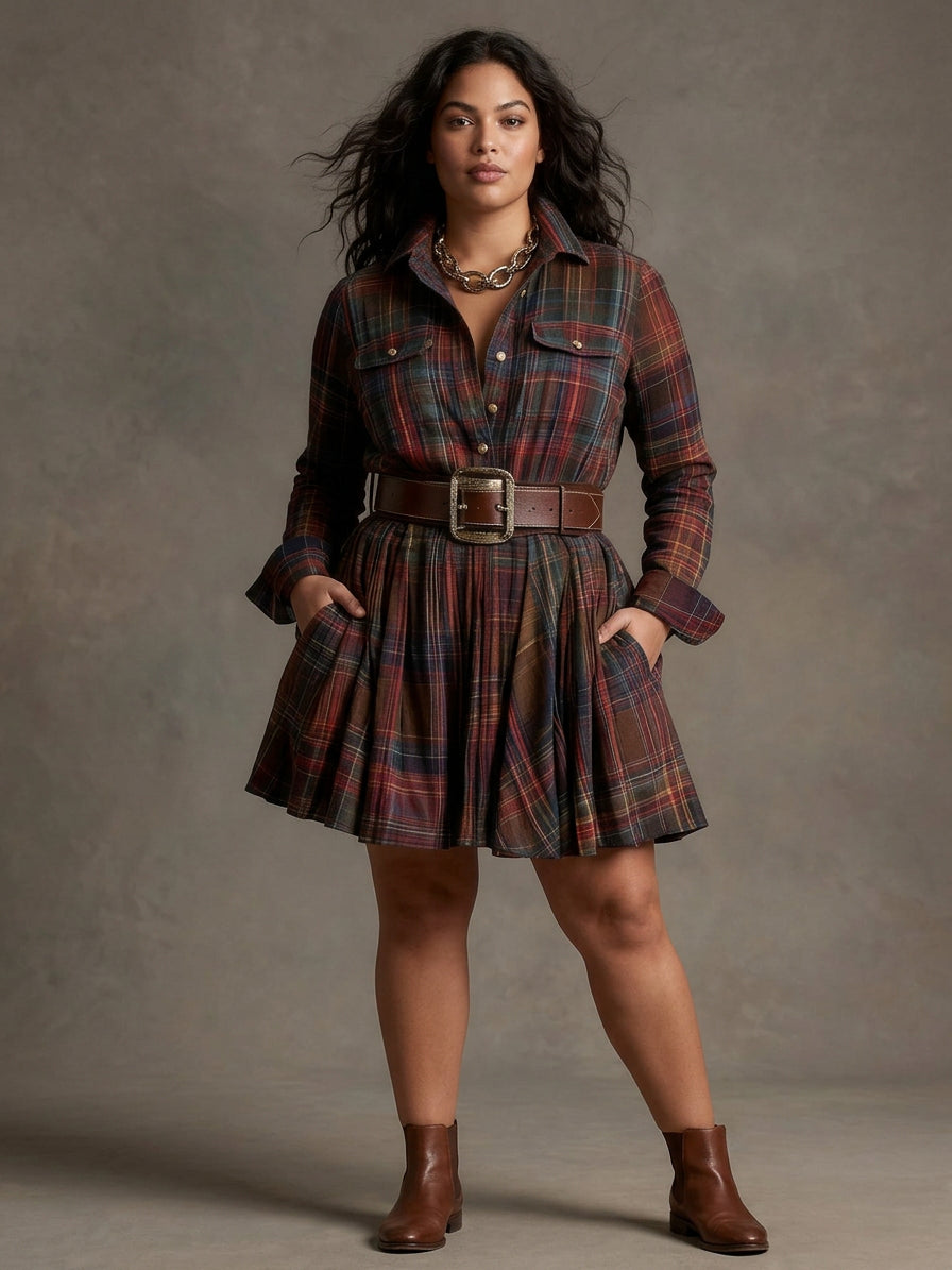 Julia | Checked Mini with Matching Belt