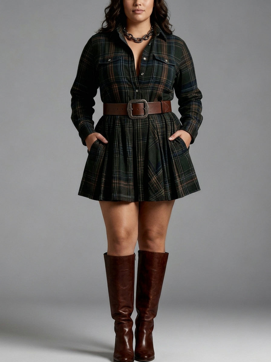 Julia | Checked Mini with Matching Belt
