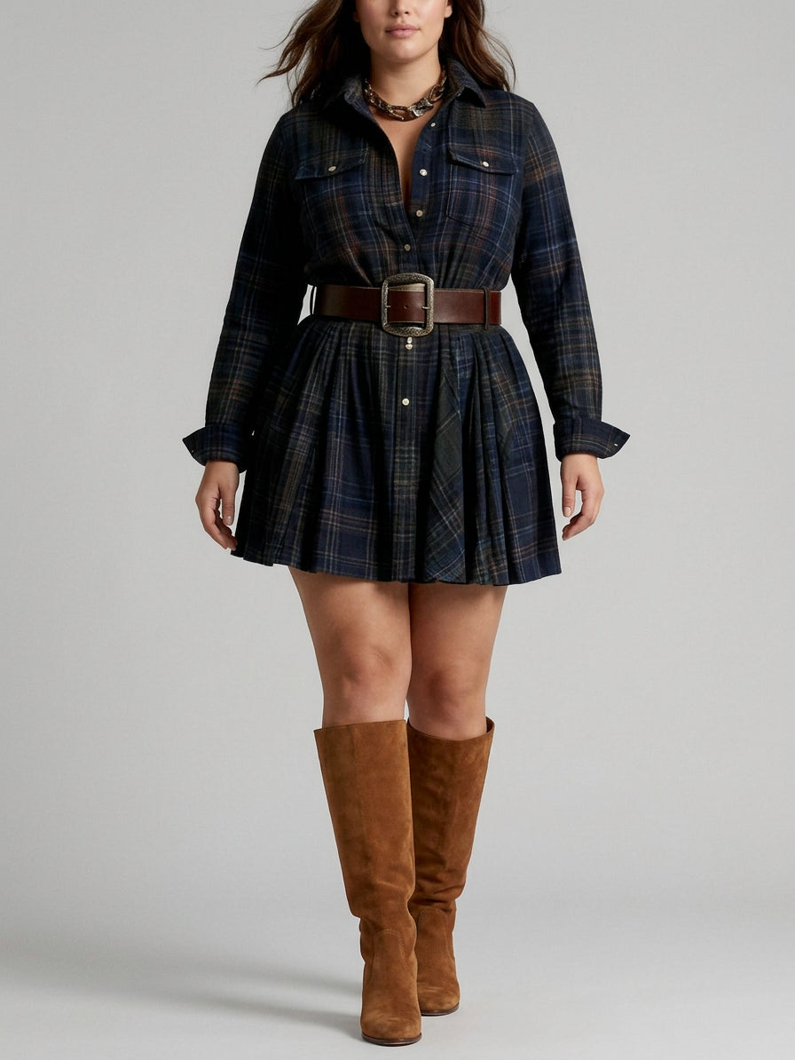 Julia | Checked Mini with Matching Belt