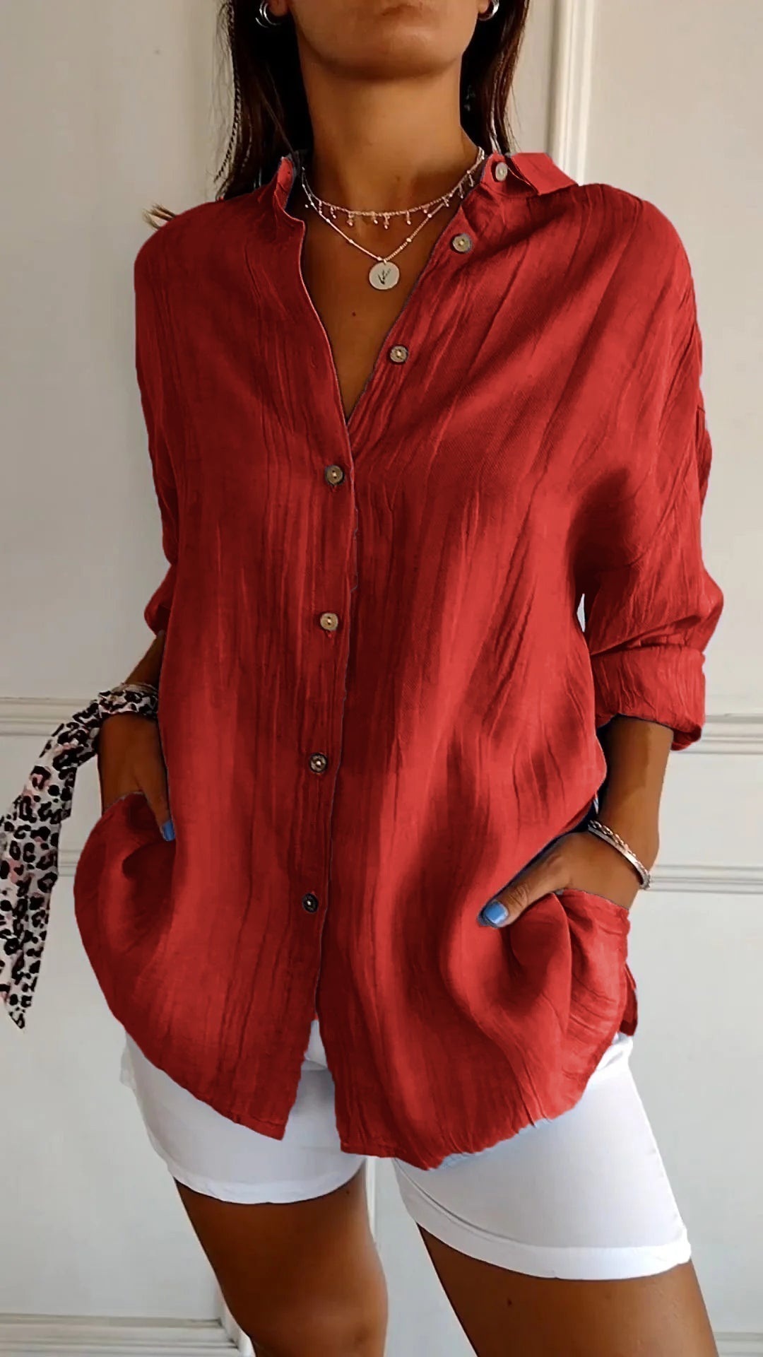 Amelia | Pleated Blouse