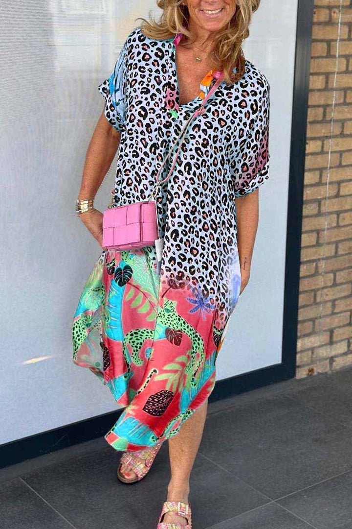 Nyla | Relaxed Leopard Print Dress