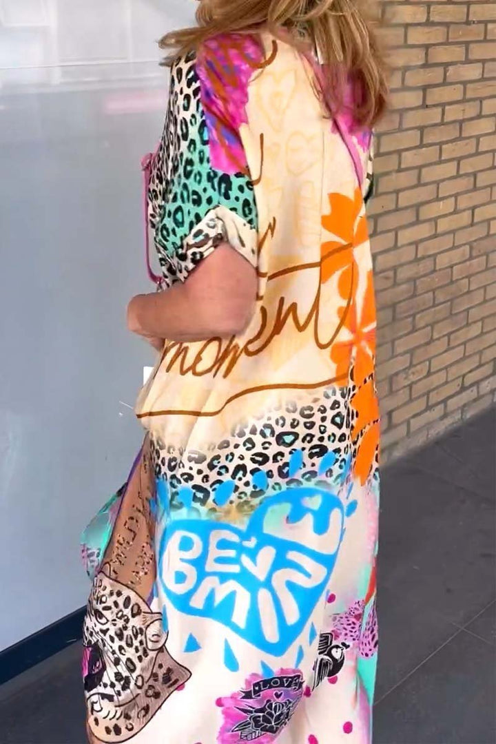 Nyla | Relaxed Leopard Print Dress