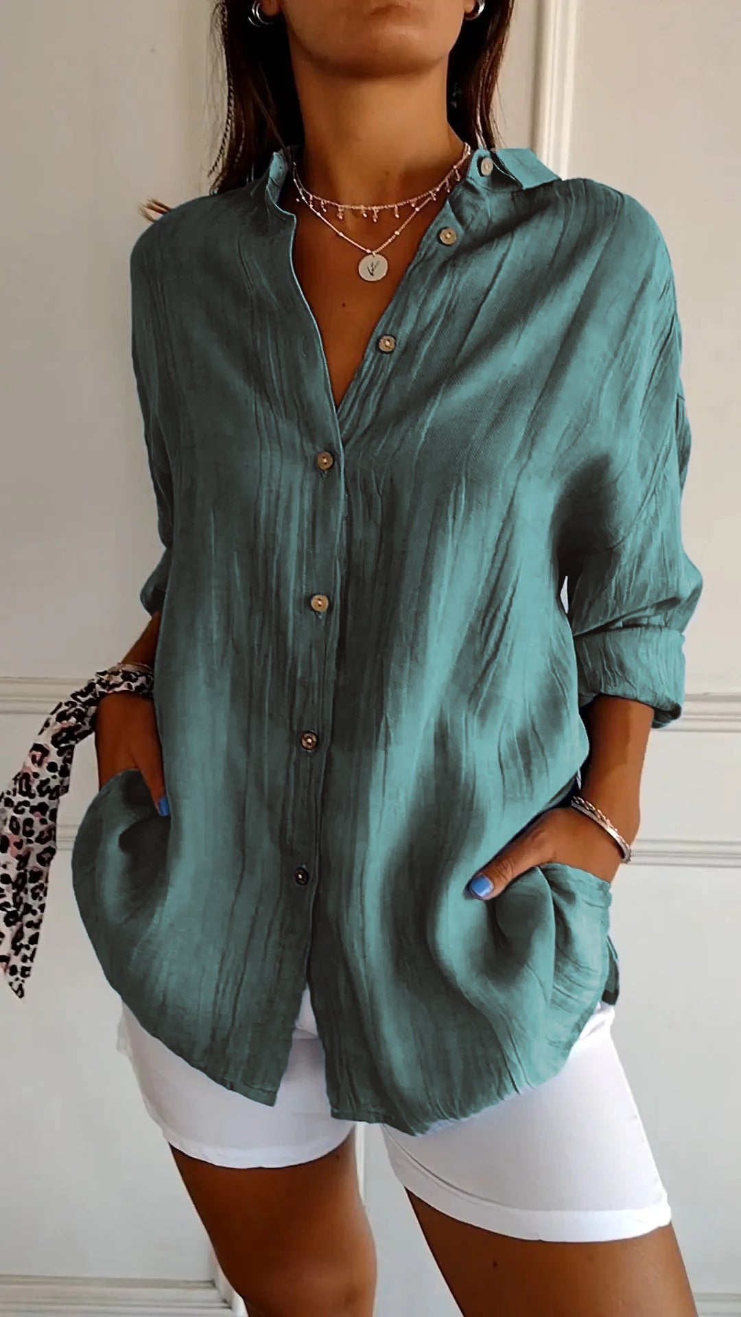 Mia | Pleated Blouse