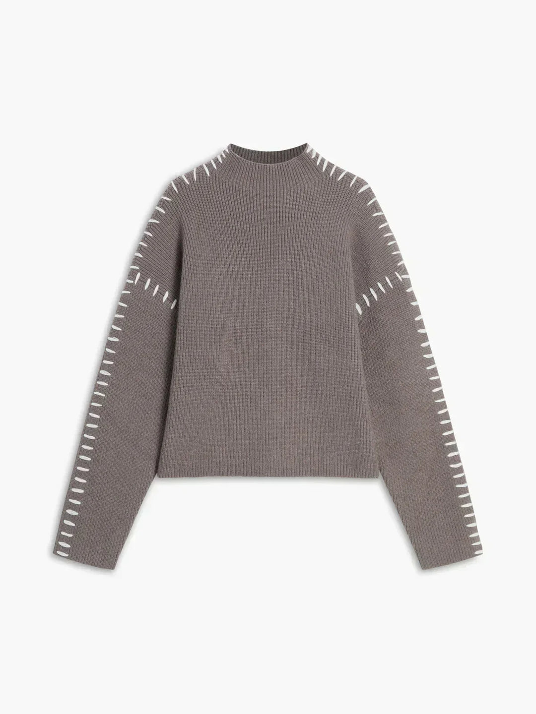 Jolene – Oversized Whipstitch Detail Sweater