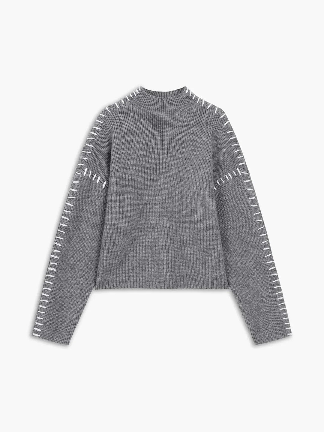 Jolene – Oversized Whipstitch Detail Sweater