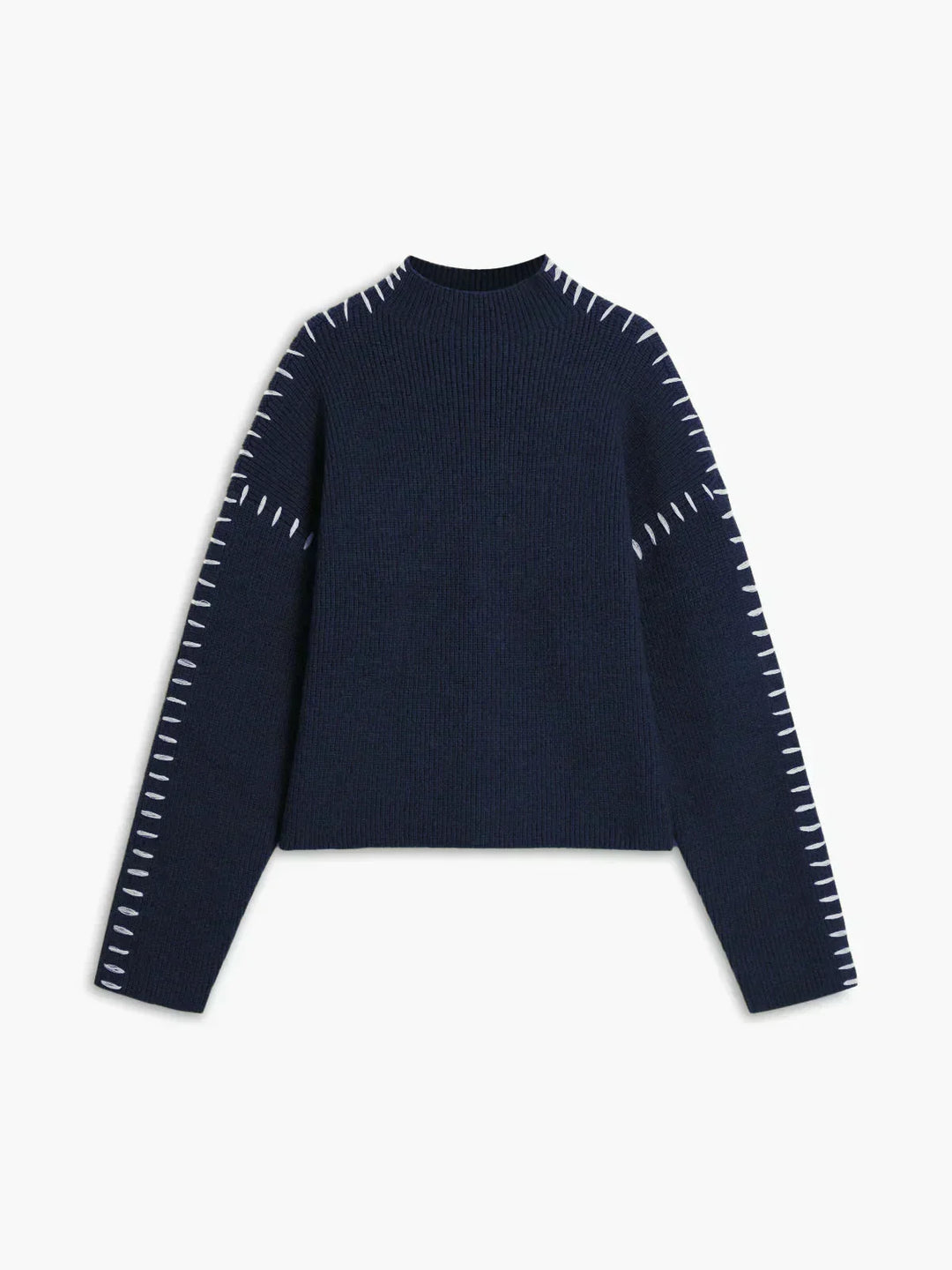 Jolene – Oversized Whipstitch Detail Sweater