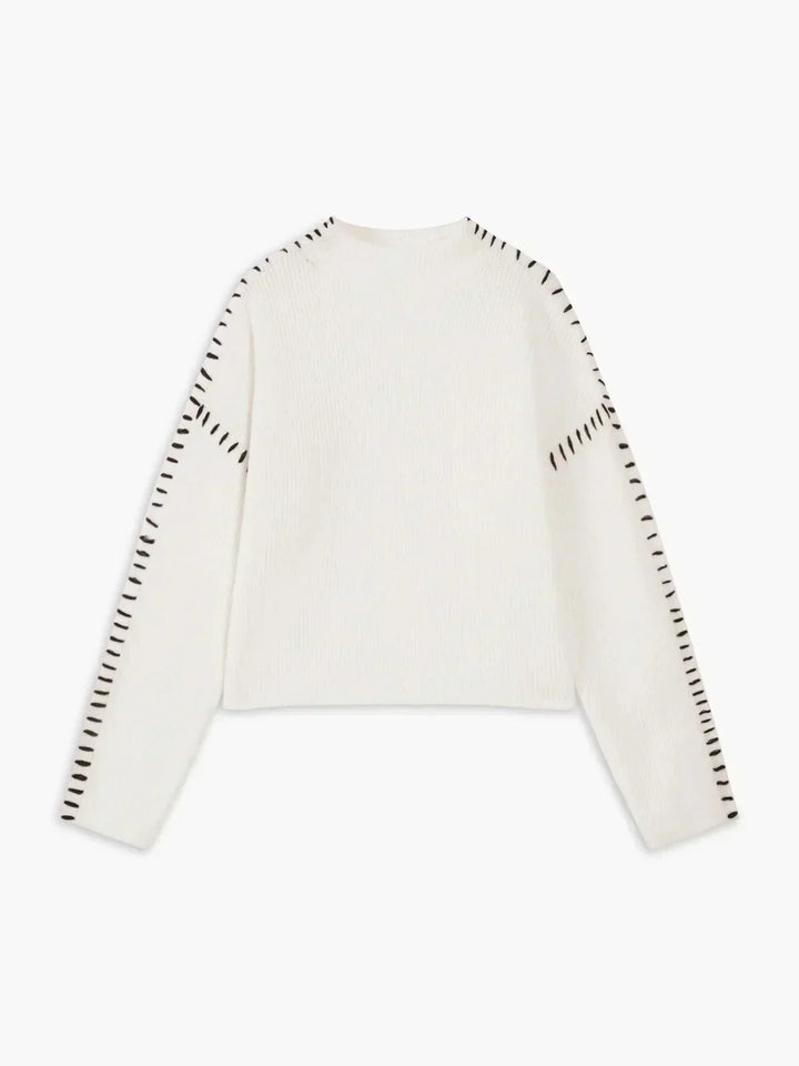 Jolene – Oversized Whipstitch Detail Sweater