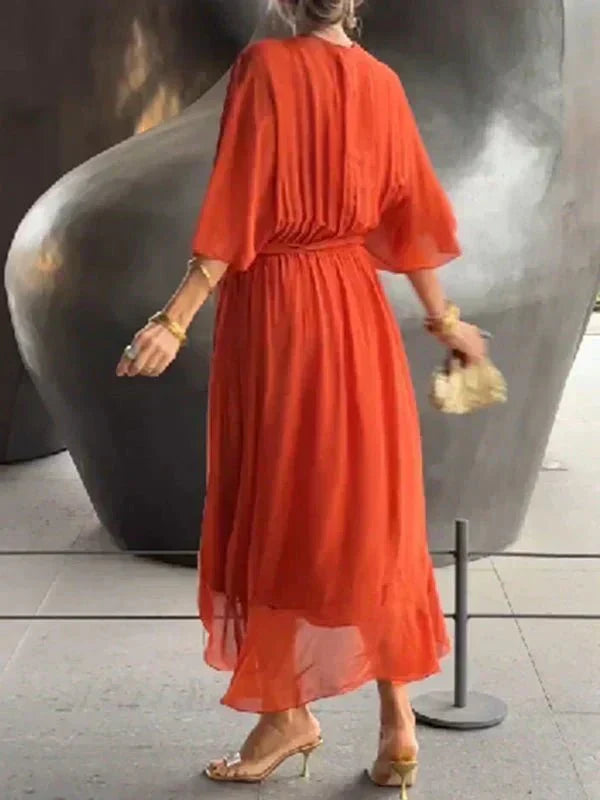 Monroe | Elegant Flowing Luxe Chiffon Dress