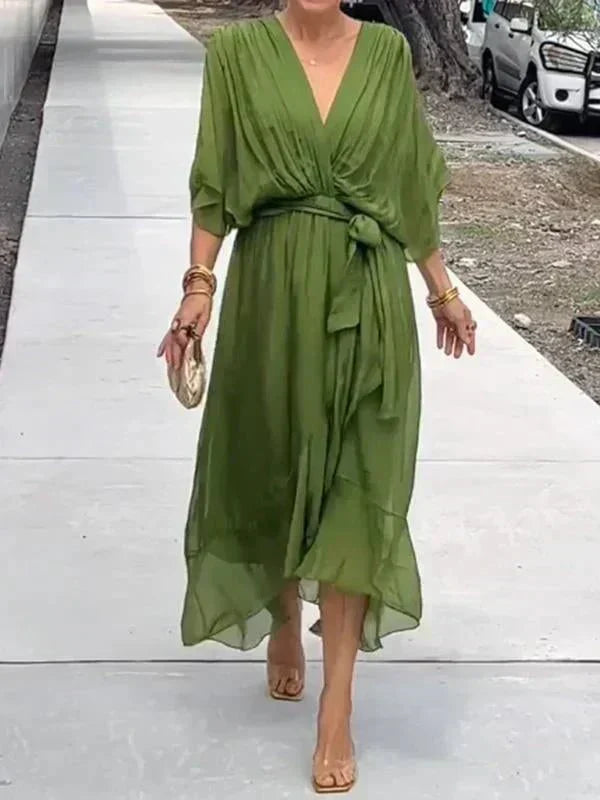 Monroe | Elegant Flowing Luxe Chiffon Dress