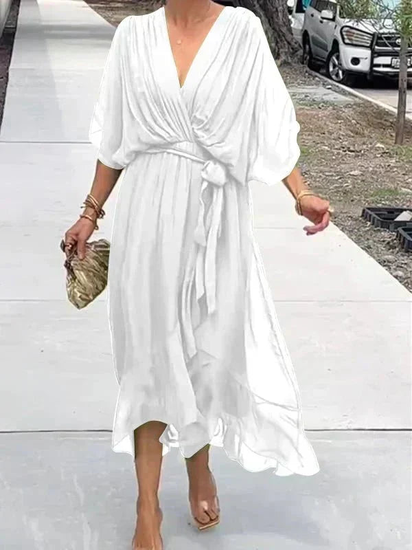 Monroe | Elegant Flowing Luxe Chiffon Dress