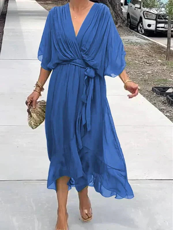 Monroe | Elegant Flowing Luxe Chiffon Dress