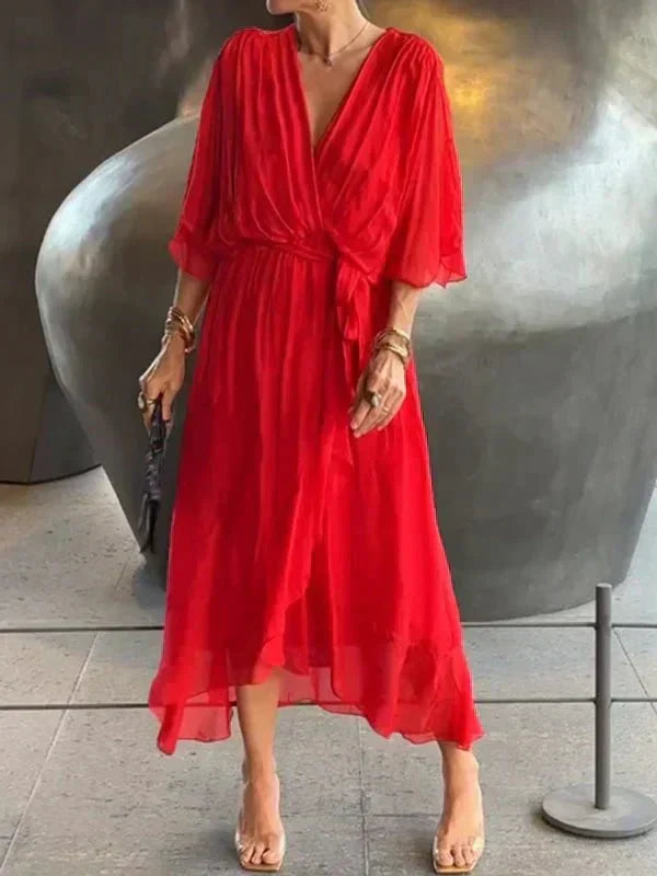 Monroe | Elegant Flowing Luxe Chiffon Dress