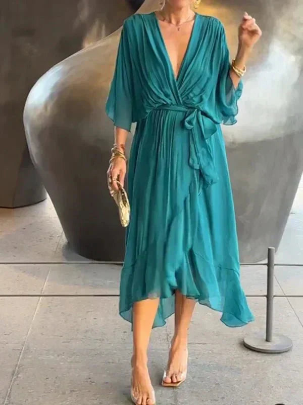 Monroe | Elegant Flowing Luxe Chiffon Dress
