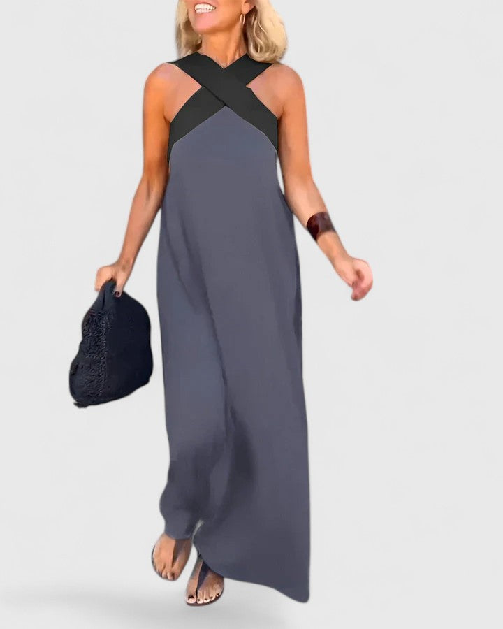 Solana | Elegant Crossback Dress