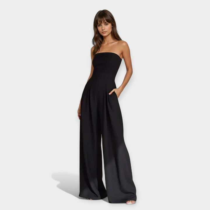 Catalina | Strapless Bustier Jumpsuit