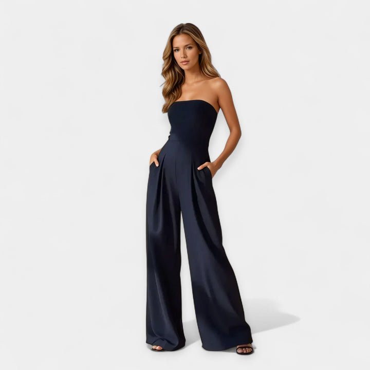 Catalina | Strapless Bustier Jumpsuit