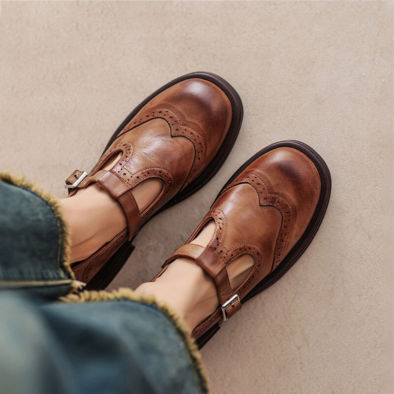 Kenley | Elegant Mary Janes Made of Leather