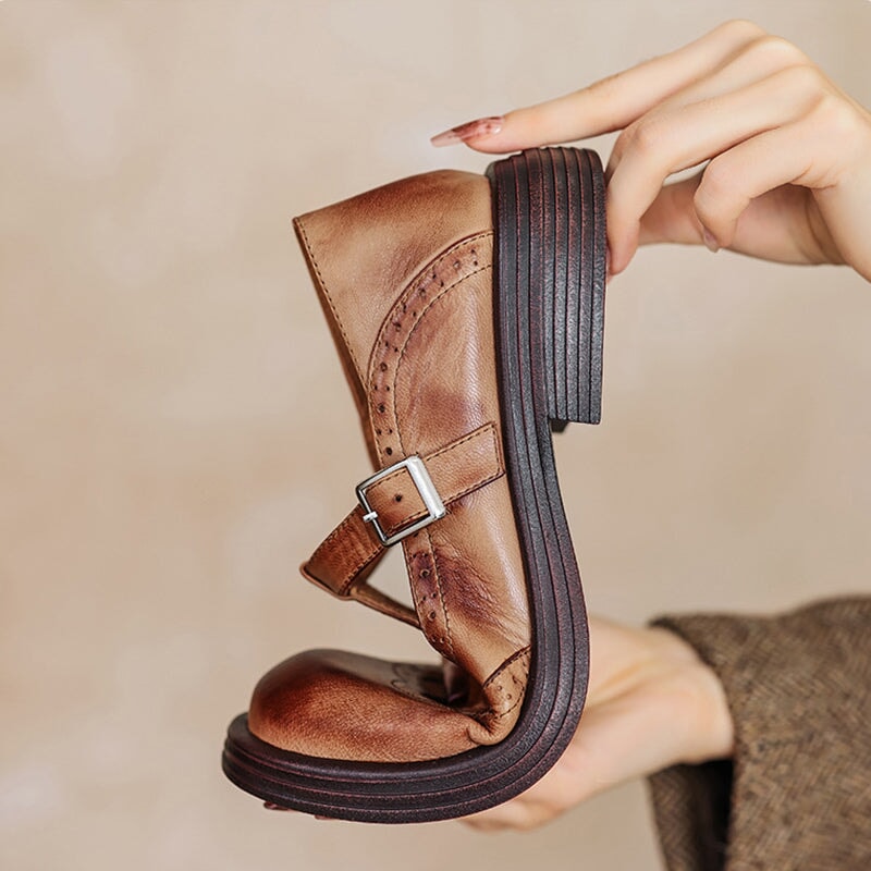 Kenley | Elegant Mary Janes Made of Leather