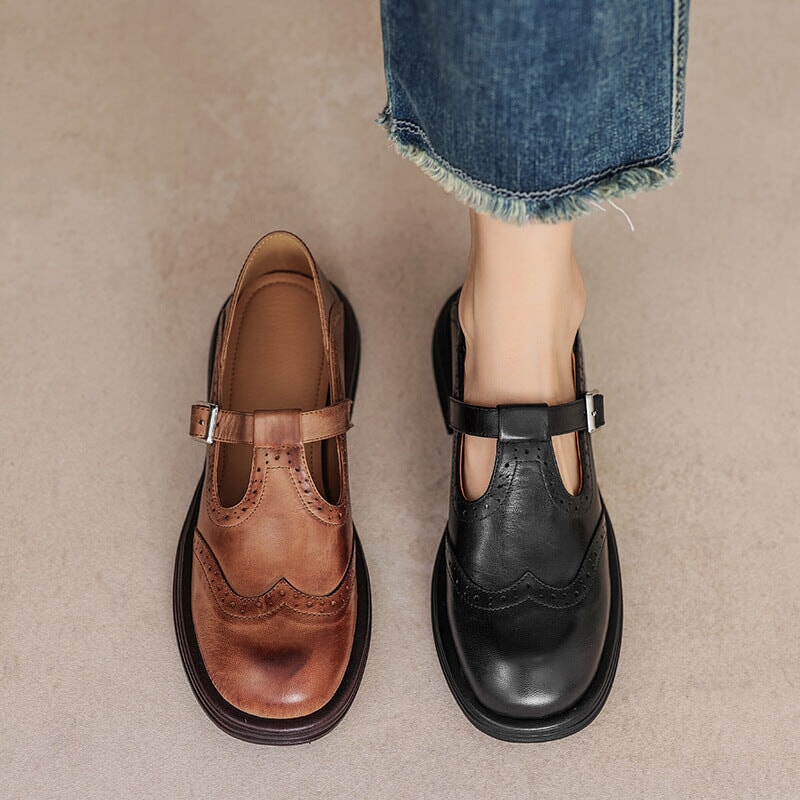Kenley | Elegant Mary Janes Made of Leather