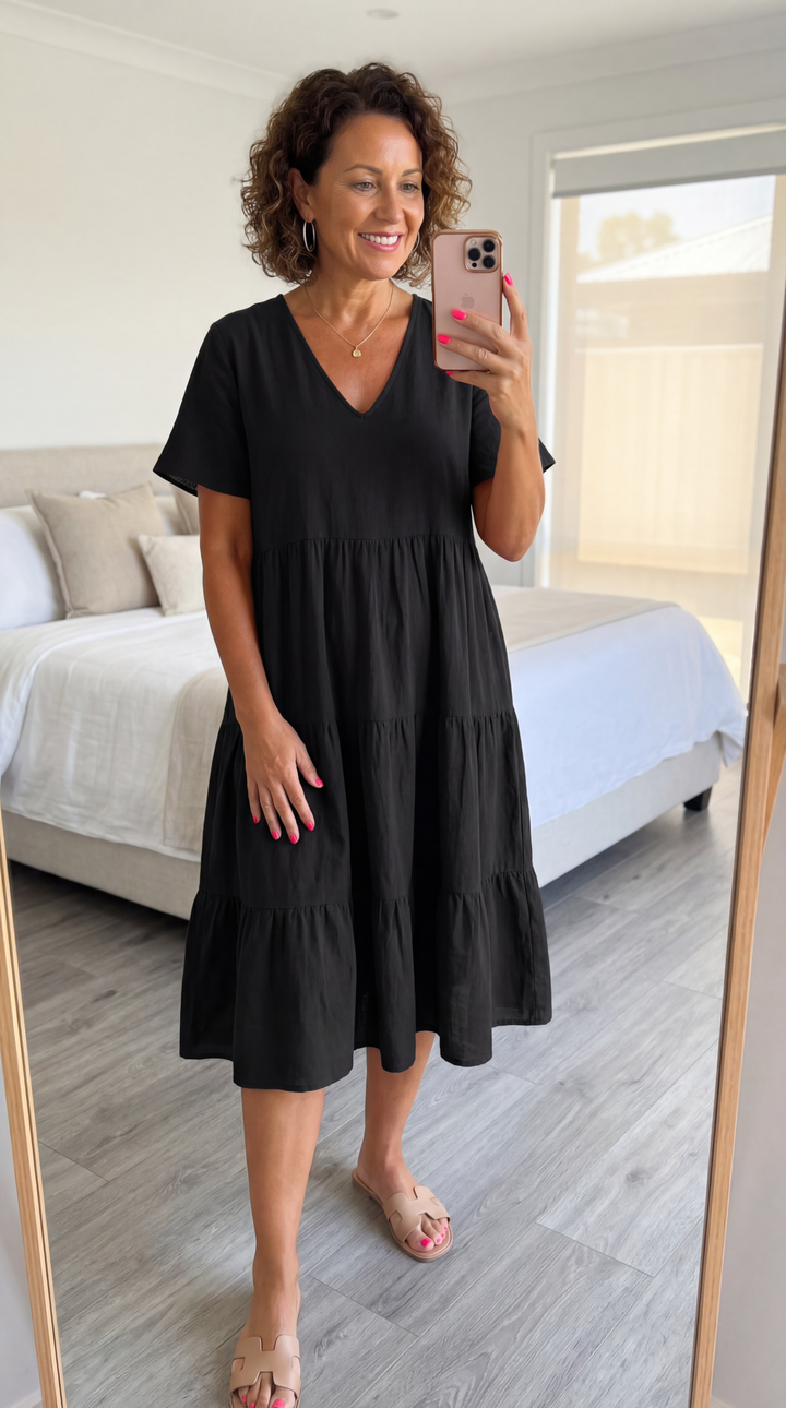 Monica | Neck Loose Dress