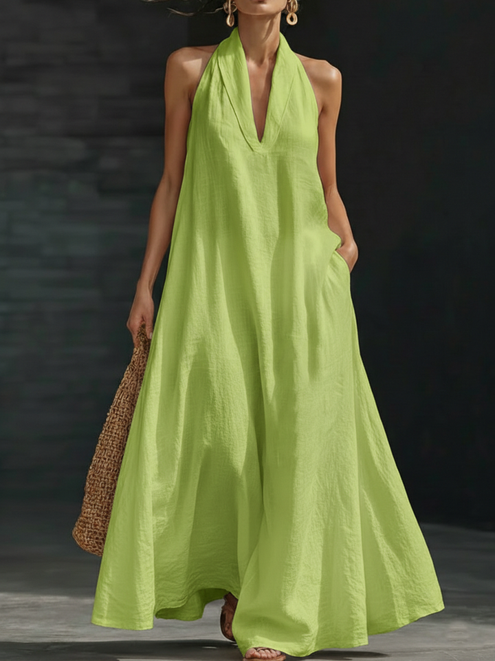 Regina | Halter Maxi Dress
