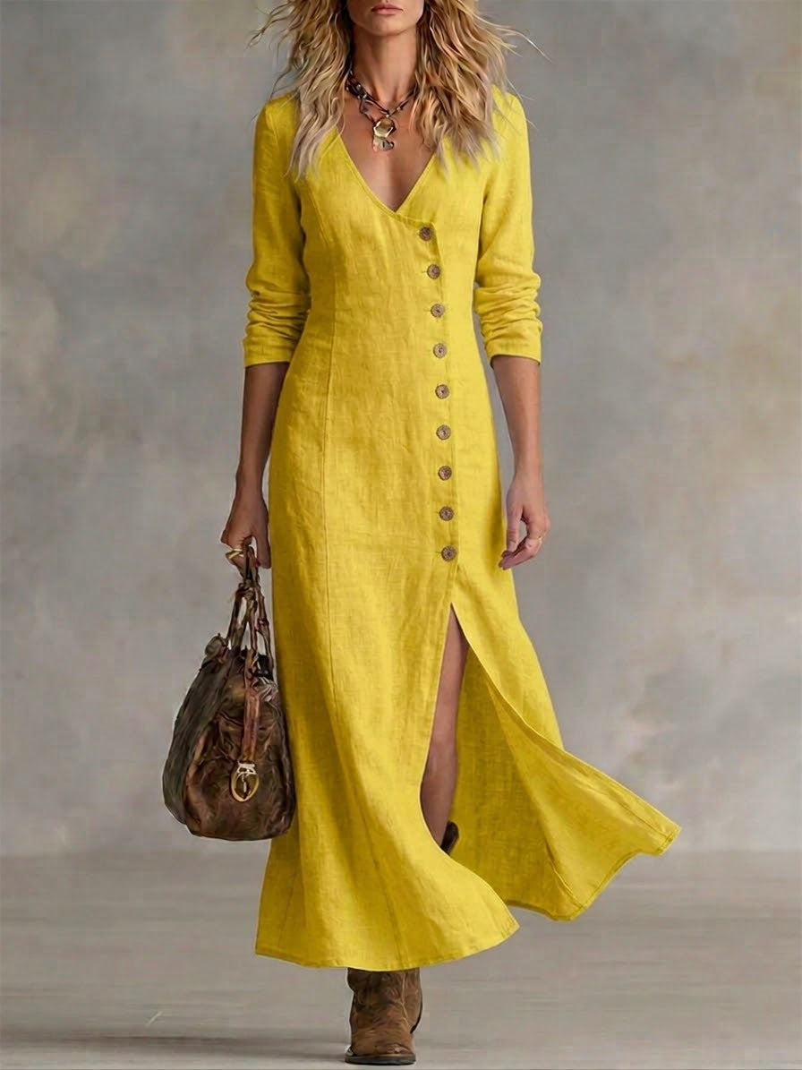 Pomeline | Button Maxi Dress