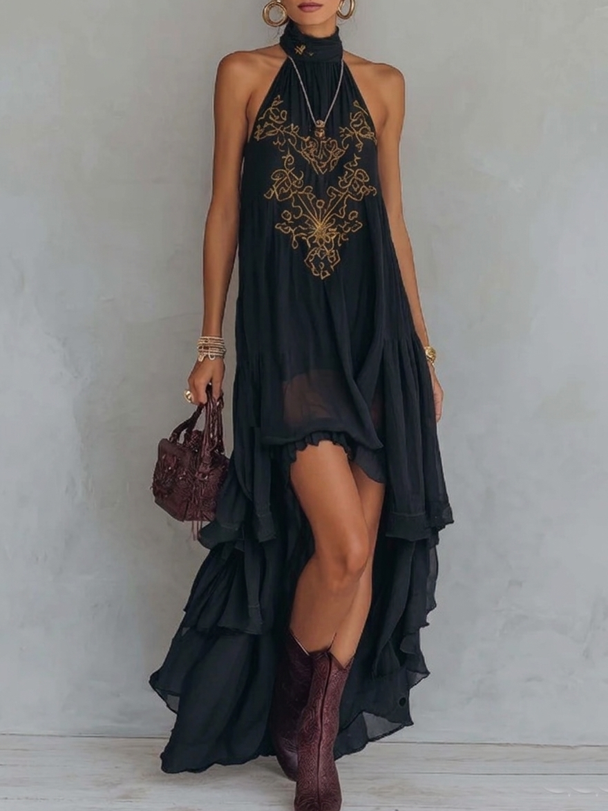 Mabella | Embroidered Maxi Dress