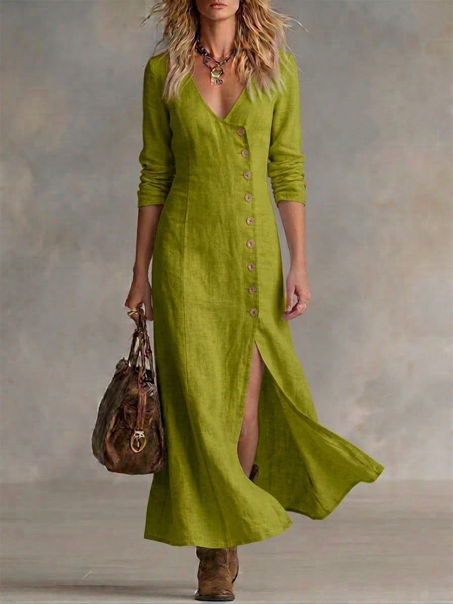 Pomeline | Button Maxi Dress