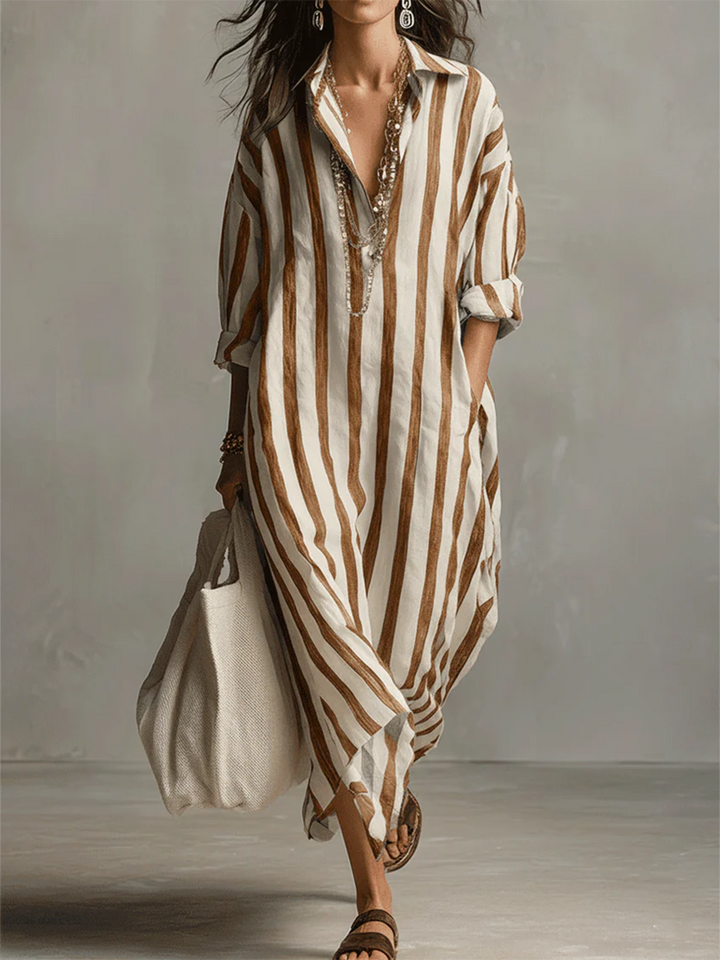 Valancy | Stripe Oversized Maxi Dress