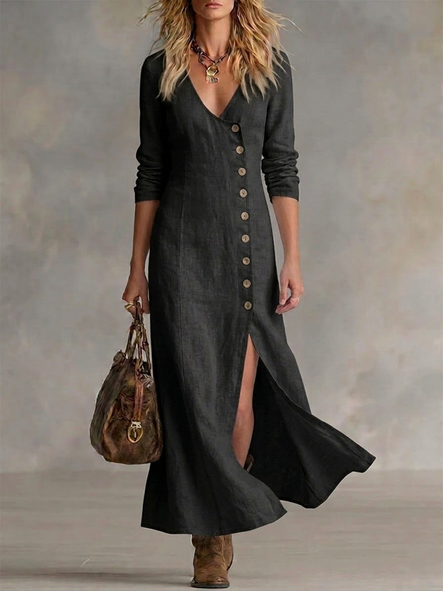 Pomeline | Button Maxi Dress
