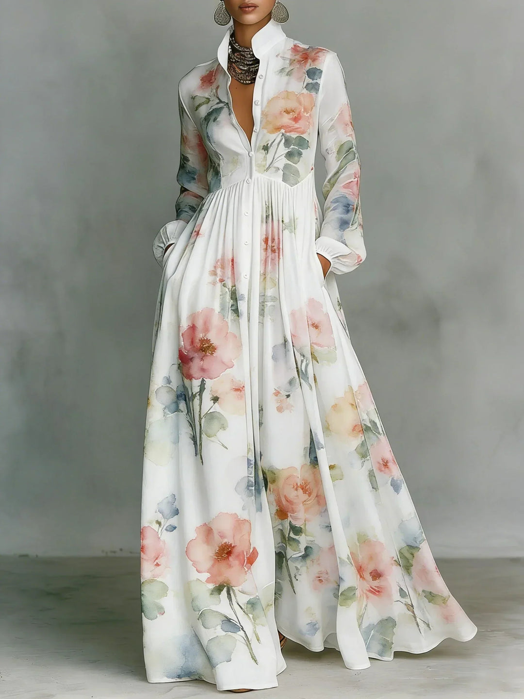 Zara | Floral Maxi Dress