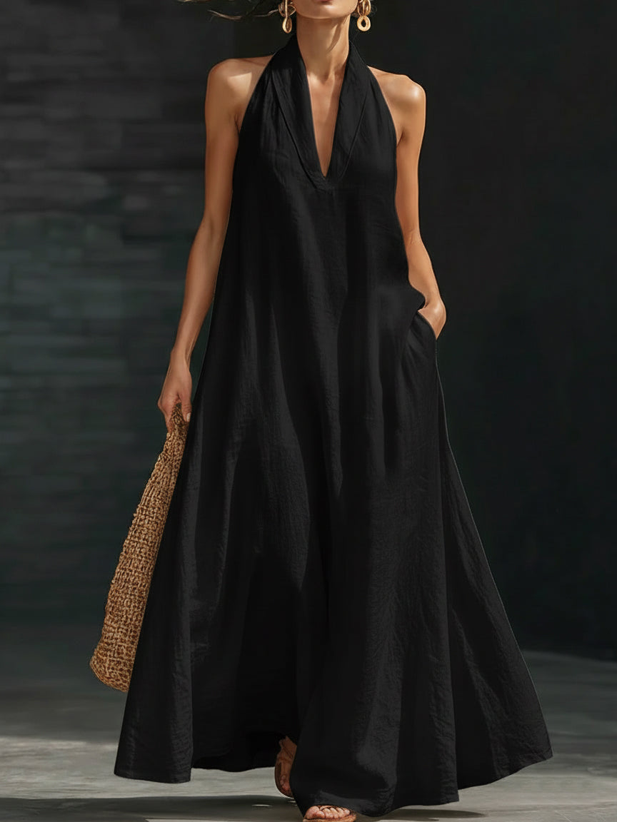 Regina | Halter Maxi Dress