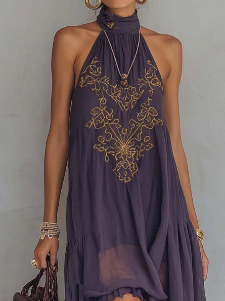 Mabella | Embroidered Maxi Dress