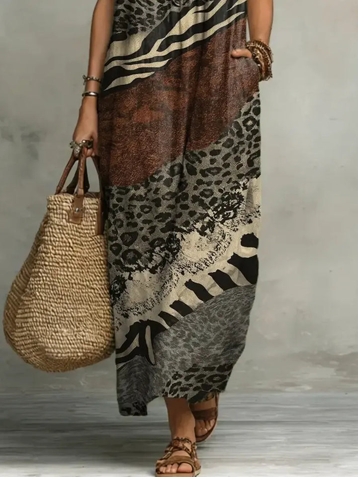 Stormi | Mixed Print Maxi Dress