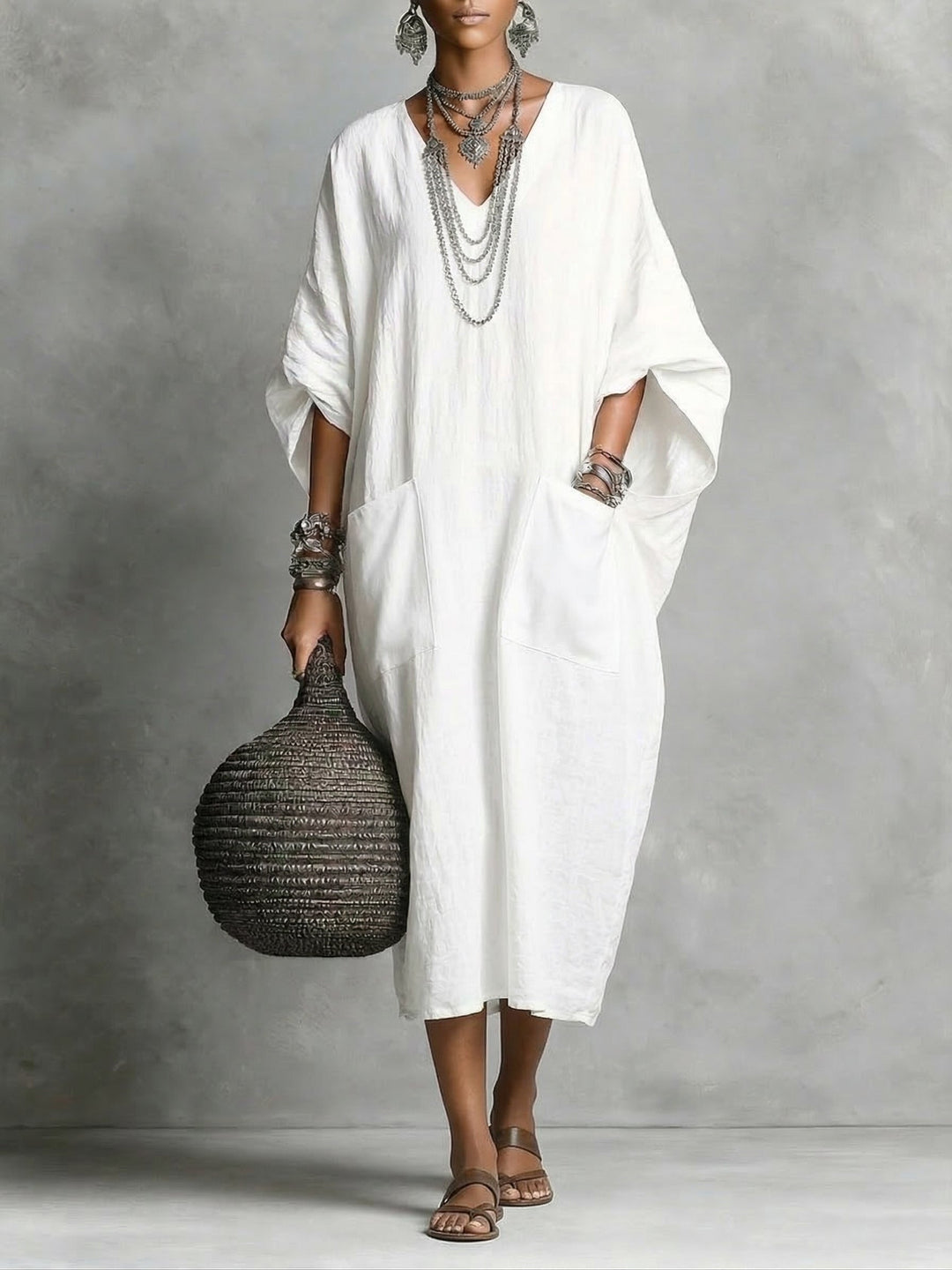 Cleo | Relaxed Kaftan Maxi Dress