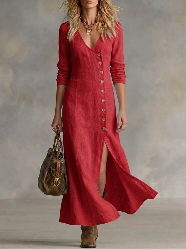 Pomeline | Button Maxi Dress
